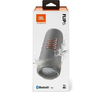 Колонка портативная JBL FLIP 6 GREY серая (JBLFLIP6GREY) [ПИ]