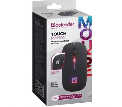 Мышь DEFENDER (52997) Touch MM-997 черный