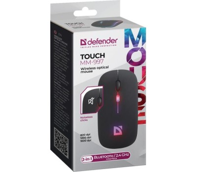 Мышь DEFENDER (52997) Touch MM-997 черный