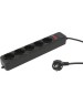 PC PET AP01006-5-B 5м (5 розеток) черный (пакет ПЭ)