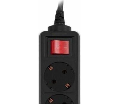 PC PET AP01006-5-B 5м (5 розеток) черный (пакет ПЭ)