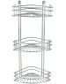 РОССИЯ RUS-385025-3 Zn Полка для ванной 3-ярусная угловая