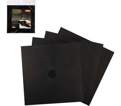 MALLONY Накладки защитные для газовых плит (многоразовые) PRETTO, 4 шт (106671)