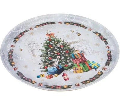 Поднос AGNESS 898-130 HОВЫЙ ГОД 33*2,1см