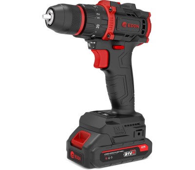 EDON Super AD-21PBL Дрель-шуруповерт аккумул. удар. бесщеточ.(21В,40Нм;1х2,0Ач Li-Ion,2скорос, 20+3)
