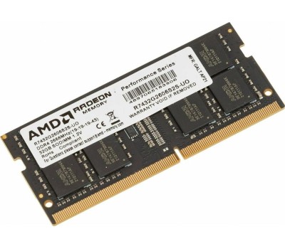 Оперативная память AMD Оперативная память Radeon R7 Performance Series R7432G2606S2S-U DDR4 - 1x 32ГБ 2666МГц, для ноутбуков (SO-DIMM), Ret