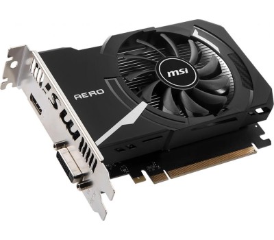 Видеокарта MSI Видеокарта NVIDIA GeForce GT 1030 GT 1030 AERO ITX 4GD4 OC 4ГБ Aero, DDR4, OC, Ret
