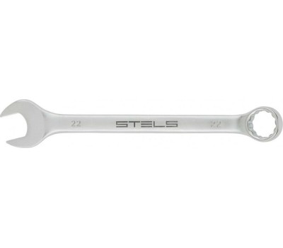 Ключ STELS Ключ комбинированный, 22 мм, CrV, матовый хром 15216