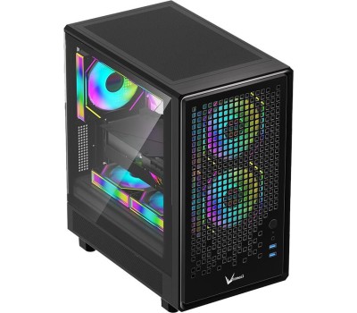 Корпус для ПК FORMULA Корпус mATX Air Mesh G2, Mini-Tower, без БП, черный