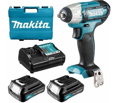 MAKITA Ударный гайковерт TW140DWAE, 2Ач, с двумя аккумуляторами