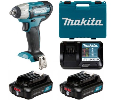 MAKITA Ударный гайковерт TW140DWAE, 2Ач, с двумя аккумуляторами