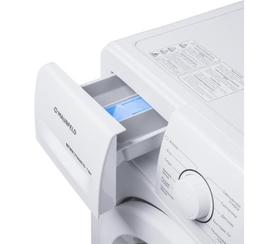 Стиральная машина MAUNFELD Стиральная машина MFWM127WH051D, с фронтальной загрузкой, 7кг, 1200об/мин