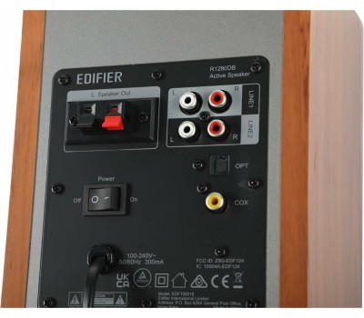 EDIFIER Колонки Bluetooth R1280DBs, 2.0, коричневый [r1280dbs brown]