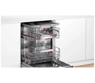 BOSCH Встраиваемая посудомоечная машина SMV6ECX08E, полноразмерная, ширина 59.8см, полновстраиваемая, загрузка 14 комплектов