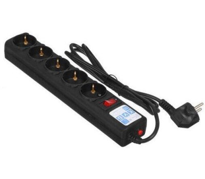 PowerCube Фильтр-удлинитель 1.9м, 5 розеток,10А (SPG5-С2), черный графит
