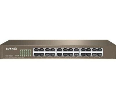 Коммутатор TENDA Коммутатор TEF1024D, неуправляемый