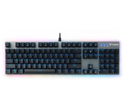 RAPOO Игровая механическая клавиатура проводная V520, цвет - черный