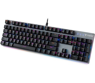 RAPOO Игровая механическая клавиатура проводная V520, цвет - черный
