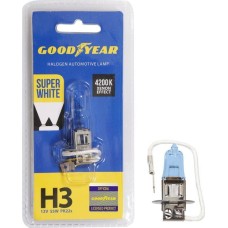 Лампа галогенная GOODYEAR GY013127 лампа галогенная автомобильная Н3 12V 55W PK22s Super White (блистер)