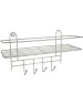 РОССИЯ RUS-385015 Полка для ванной, прямая с 5 крючками