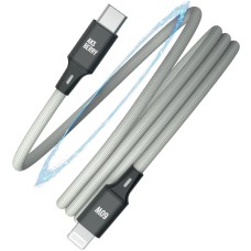Кабель AKSBERRY (6900307880012) X164 Magnetic Type C - Lightning, серый