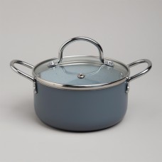 Кастрюля AGNESS 906-262 с а/приг.покр. и стекл.крышкой 950мл 14*7см