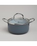 Кастрюля AGNESS 906-262 с а/приг.покр. и стекл.крышкой 950мл 14*7см