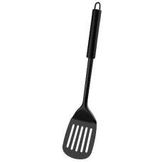 MALLONY Лопатка с отверстиями CLASSICO NERO из нержавеющей стали, цвет - черный, non-stick (раб часть) (105272)