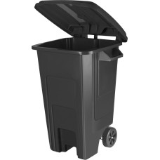 Контейнер SPIN&CLEAN SC700421028 Freestyle для мусора с крышкой на колесах 100л (PP), черный