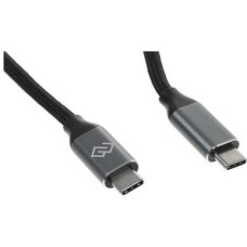 кабель DIGMA Кабель USB Type-C (m) - USB Type-C (m), 1.5м, черный [d-type-c-usb3.2-100w-4k-1.5m]