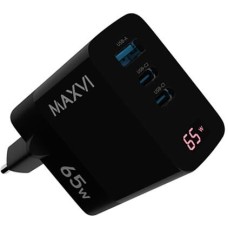 MAXVI СЗУ A583GN LED 65W, 1xUSB-A, 2xUSB-C, black