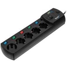 MOST Сетевой фильтр EHV 5м (5 розеток) черный (коробка)