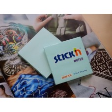 STICK`N Блок самоклеящийся бумажный 21149 76x76мм 100лист. 70г/м2 пастель голубой