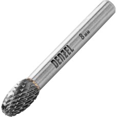 DENZEL Борфреза по металлу твердосплавная, овальная, тип-E, 8 мм 72036