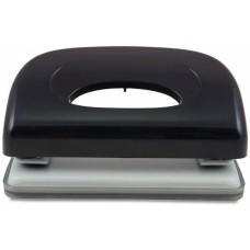 KW-TRIO Дырокол Dolphin 091X9BLACK макс.:10лист. пластик черный отв.:2 с линейкой