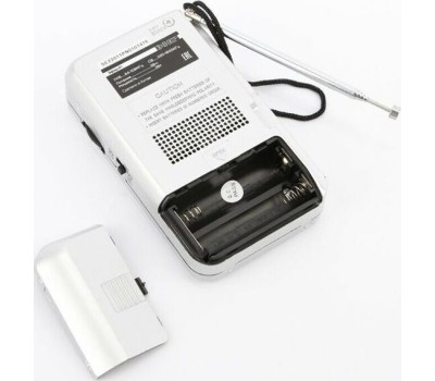 Радиоприемник ЭФИР 01 УКВ 64-108МГц, бат. 2*АА белый