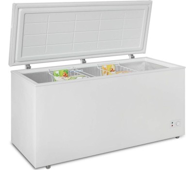 Морозильник БИРЮСА 455KХ 410л (ларь, глухая крышка) белый