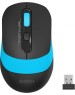 Мышь A4TECH FStyler FG10 черный/синий оптическая (2000dpi) беспроводная USB
