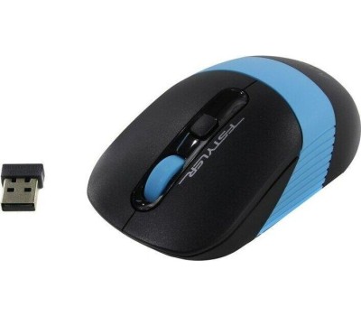 Мышь A4TECH FStyler FG10 черный/синий оптическая (2000dpi) беспроводная USB