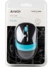 Мышь A4TECH FStyler FG10 черный/синий оптическая (2000dpi) беспроводная USB