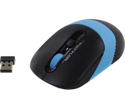 Мышь A4TECH FStyler FG10 черный/синий оптическая (2000dpi) беспроводная USB