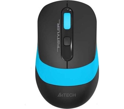 Мышь A4TECH FStyler FG10 черный/синий оптическая (2000dpi) беспроводная USB