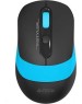 Мышь A4TECH FStyler FG10 черный/синий оптическая (2000dpi) беспроводная USB