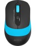 Мышь A4TECH FStyler FG10 черный/синий оптическая (2000dpi) беспроводная USB