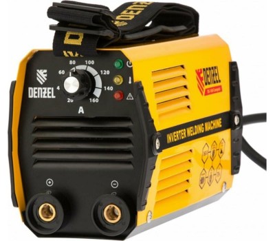 Сварочное оборудование DENZEL Аппарат инвертор. дуговой сварки DS-160 Compact, 160 А, ПВ 70%, диам.эл. 1,6-3,2 мм 94371