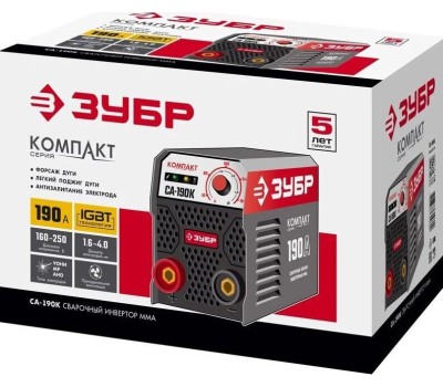 Сварочный аппарат ЗУБР СА-190К Сварочный аппарат инверторный 190 А