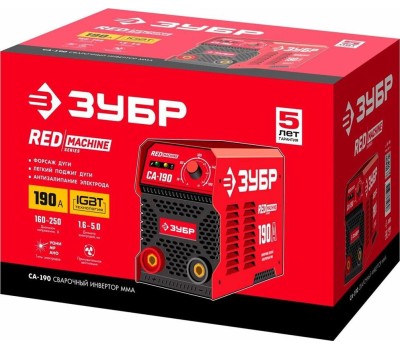 Сварочный аппарат ЗУБР СА-190К Сварочный аппарат инверторный 190 А