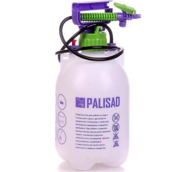 Опрыскиватель PALISAD Опрыскиватель 5 л, ручной, с насосом, шлангом, разбрызгивателем 64740