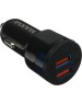 ЗАРЯДНЫЕ УСТРОЙСТВА В ПРИКУРИВАТЕЛЬ MAXVI CCM-522 Plus T black 5.2A, 2USB, QC3.0, цвет: черный, подсветка: синяя