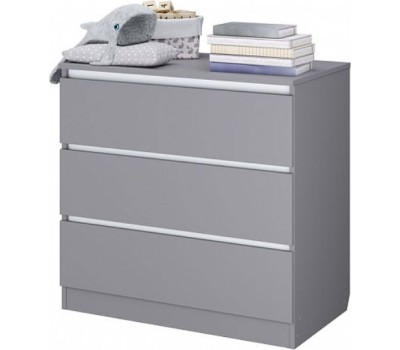 Комод POLINI Комод Polini kids Simple 1980, серый-белый (2 кор)